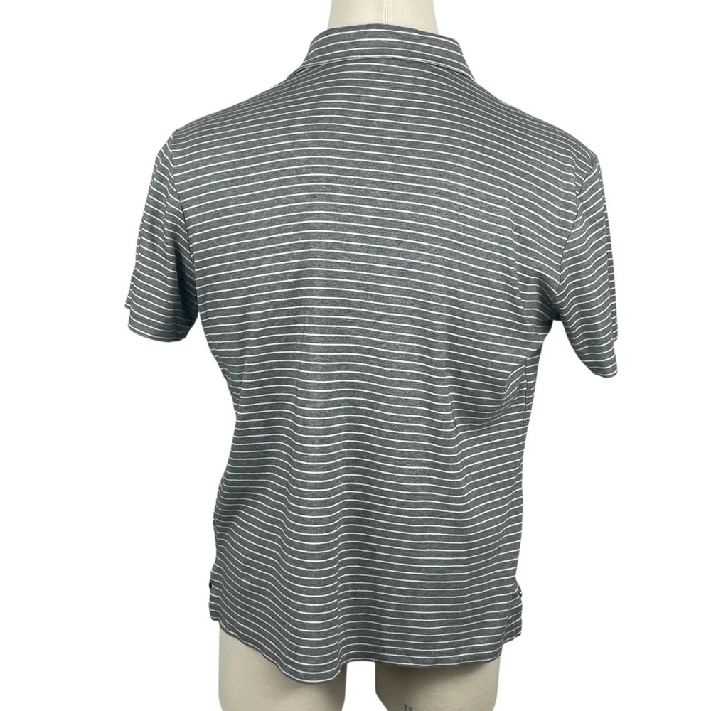 Men's Polo Ralph Lauren Classic‎ Fit Grey Heather Stripes Soft Feel Cotton 0274